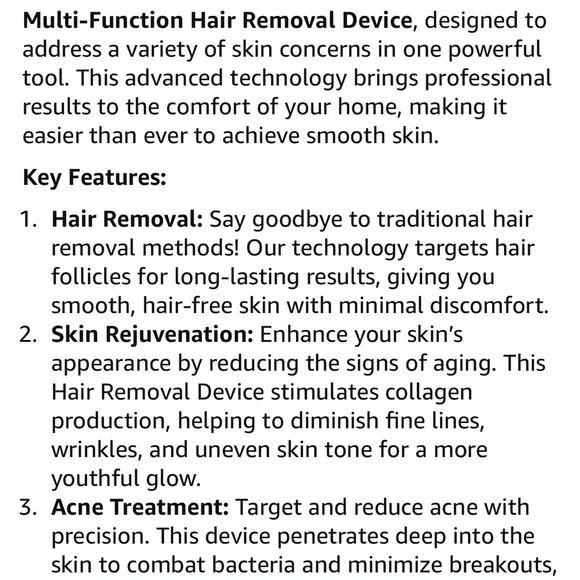 IPL Hair Removal Device - Picture 5 of 5